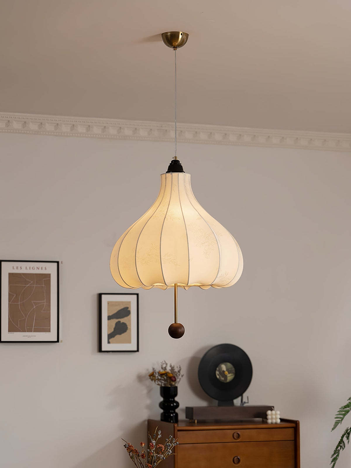 Suspension Azurine en bois et tissu – vue 28