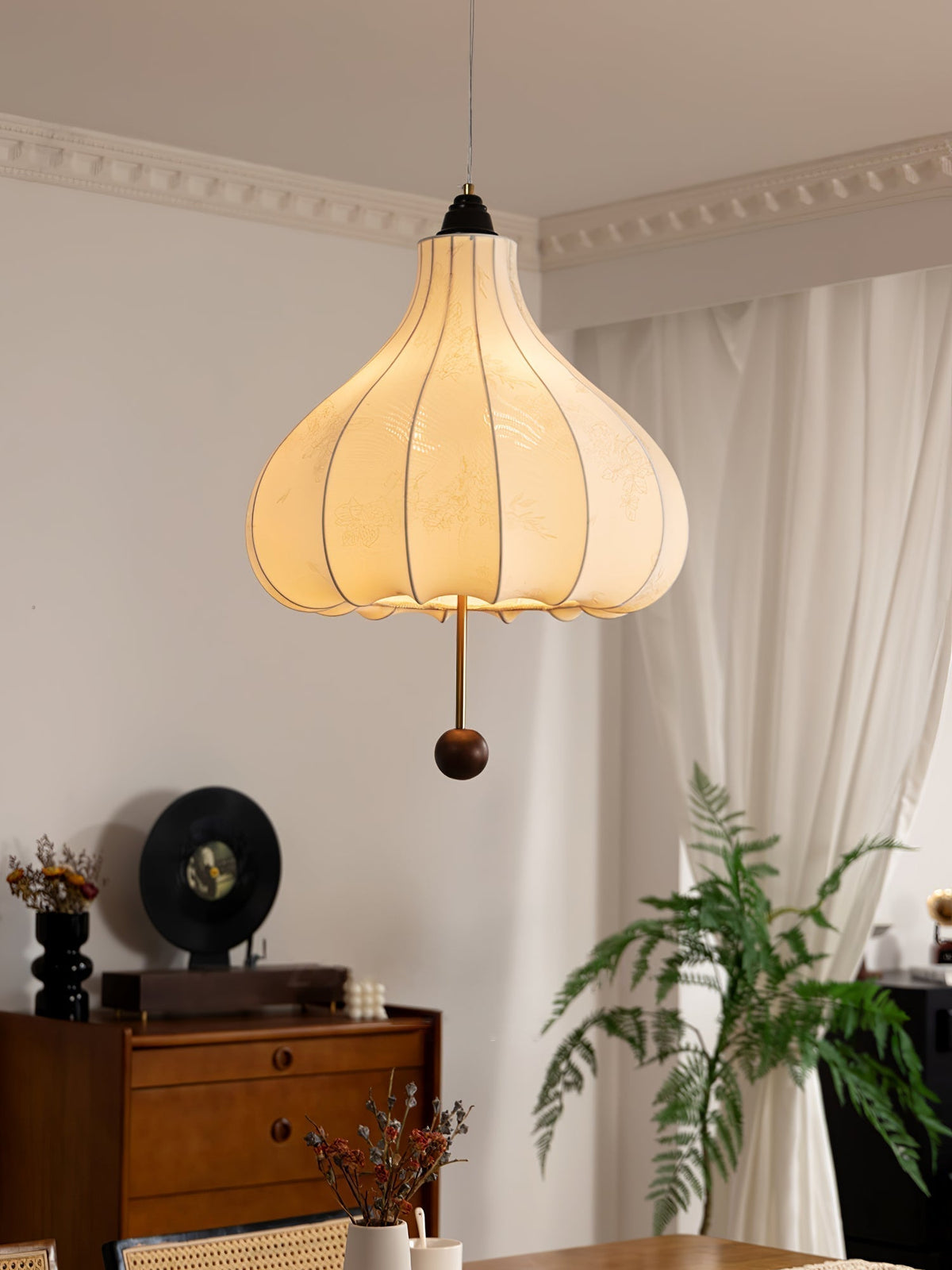 Suspension Azurine en bois et tissu – vue 29