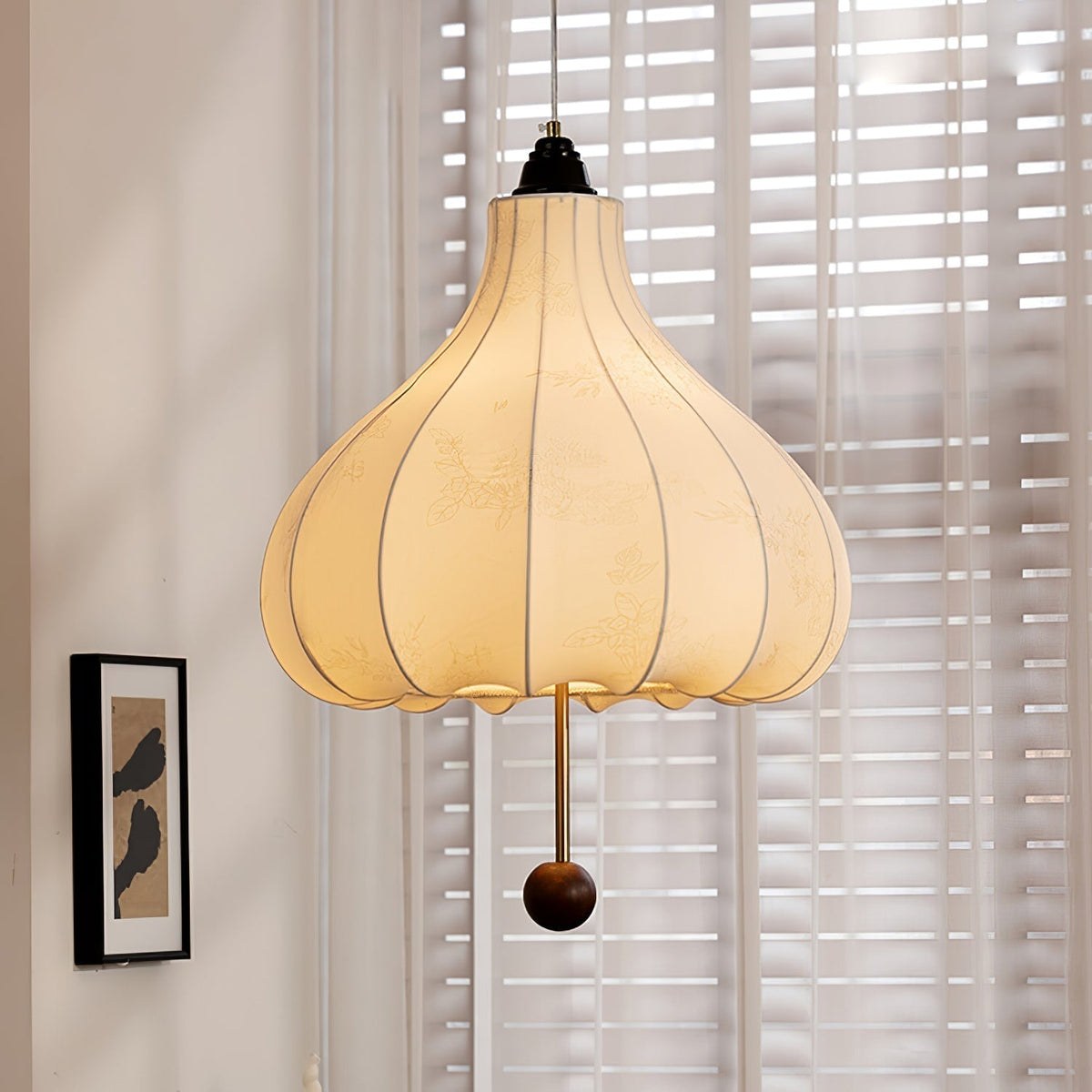 Suspension Azurine en bois et tissu – vue 30