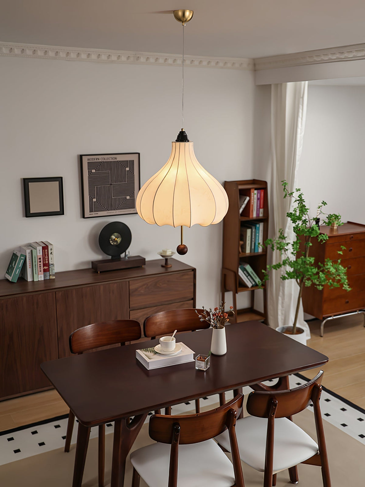 Suspension Azurine en bois et tissu – vue 31