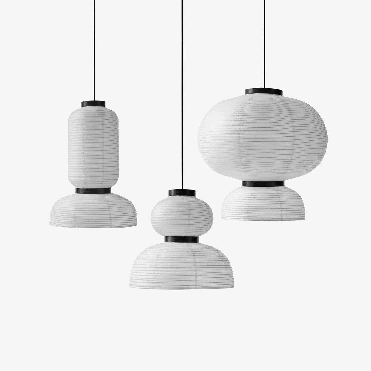 Suspension Rocaille en papier et chêne – vue 24