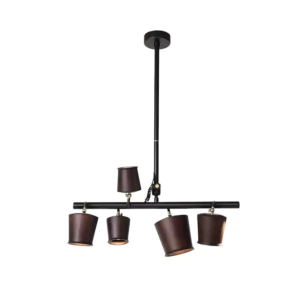 Lustre Avril en bois et fer – vue 27