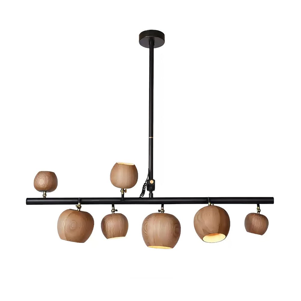 Lustre Avril en bois et fer – vue 15