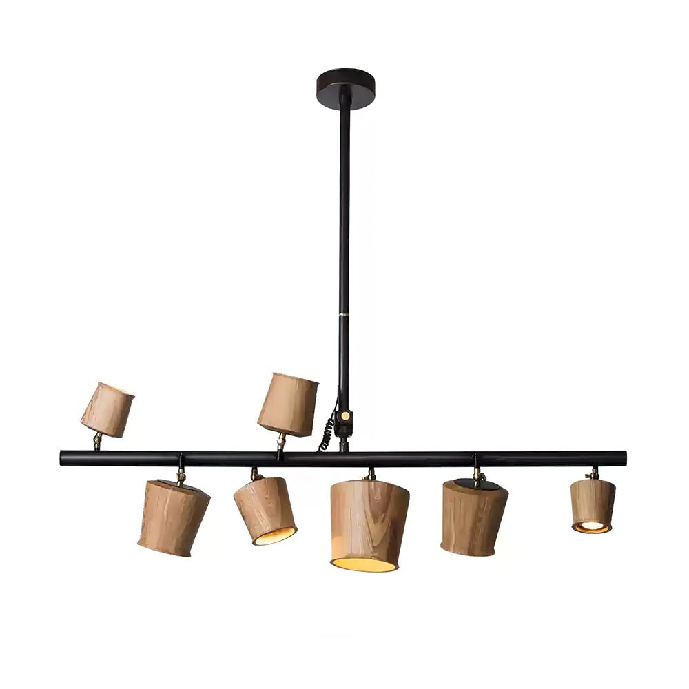 Lustre Avril en bois et fer – vue 29