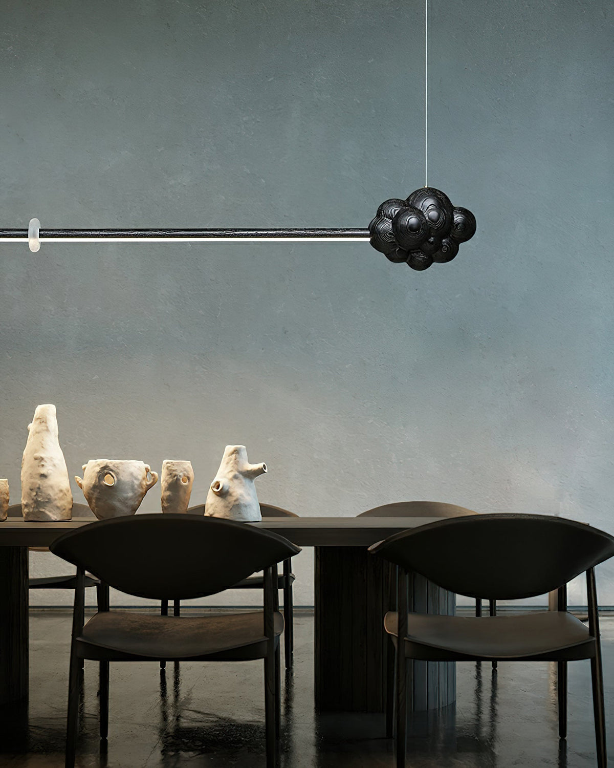 Lustre Léonie en bois et métal – vue 5