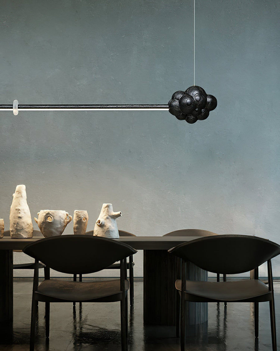 Lustre Léonie en bois et métal – vue 5