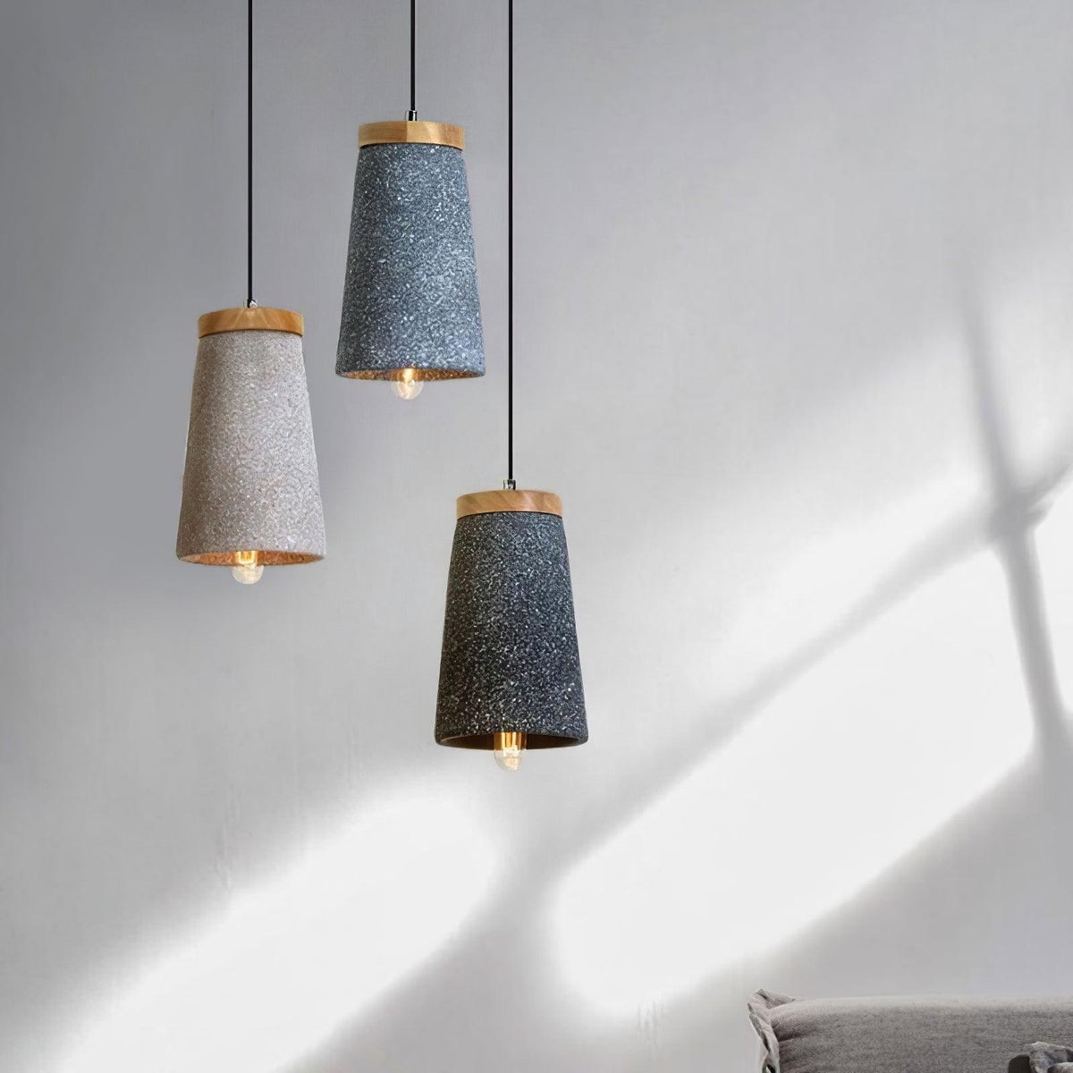 Suspension Flamme en bois – vue 24