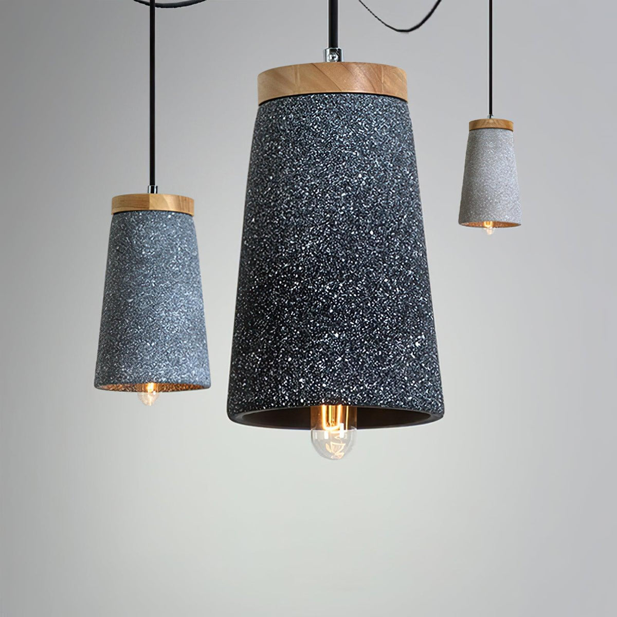 Suspension Flamme en bois – vue 25