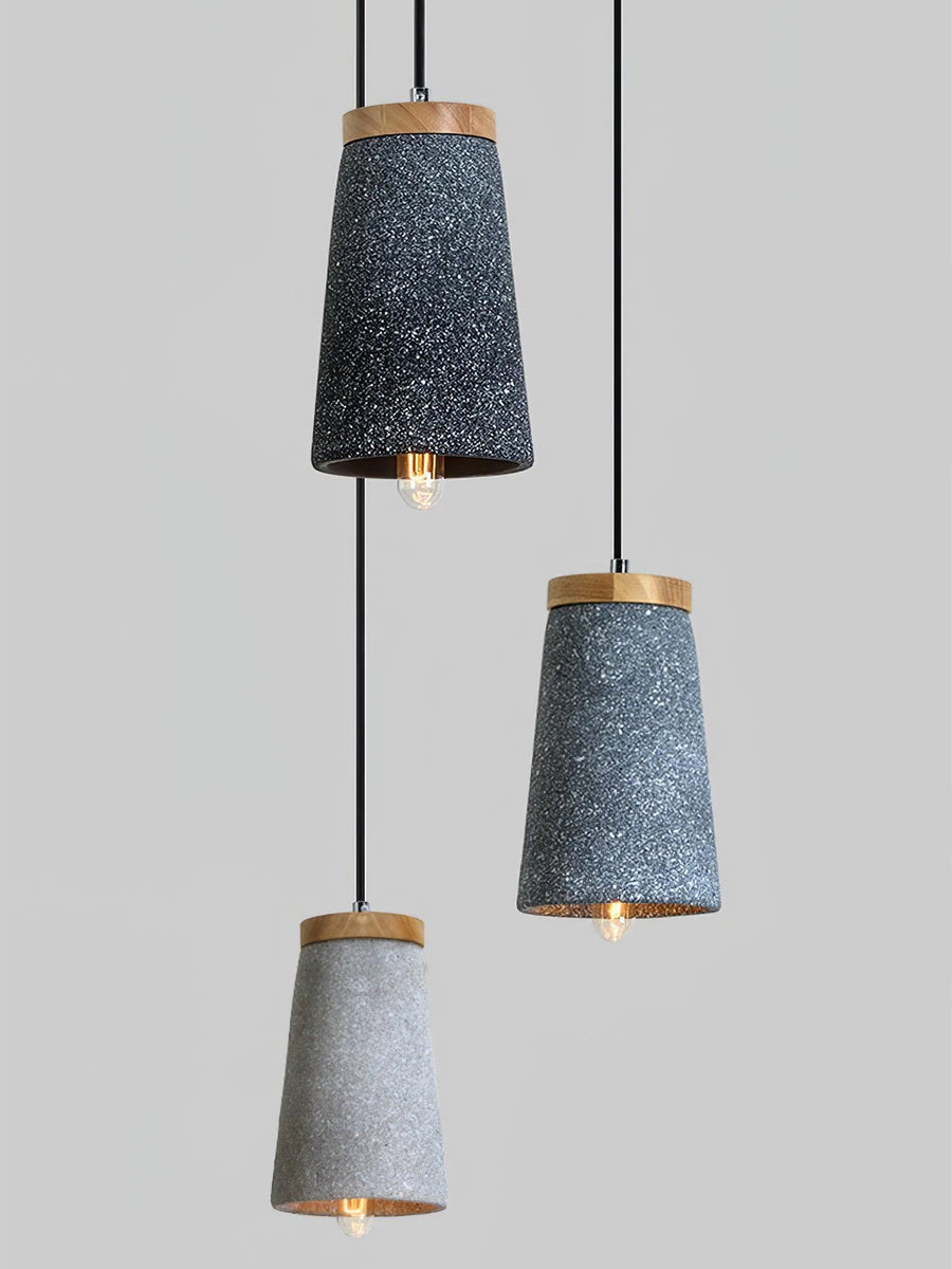 Suspension Flamme en bois – vue 5