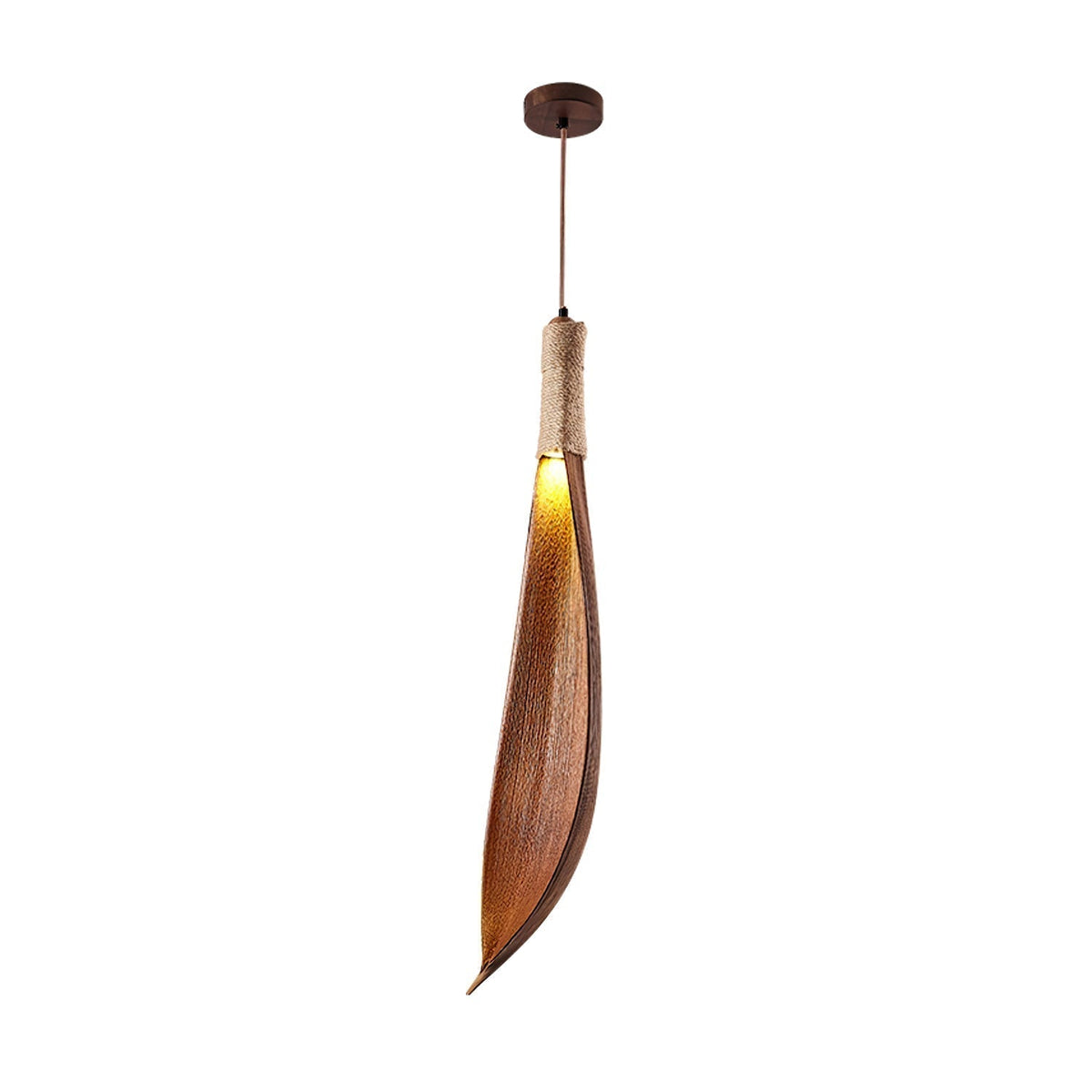 Suspension Pistache en jute et métal – vue 7