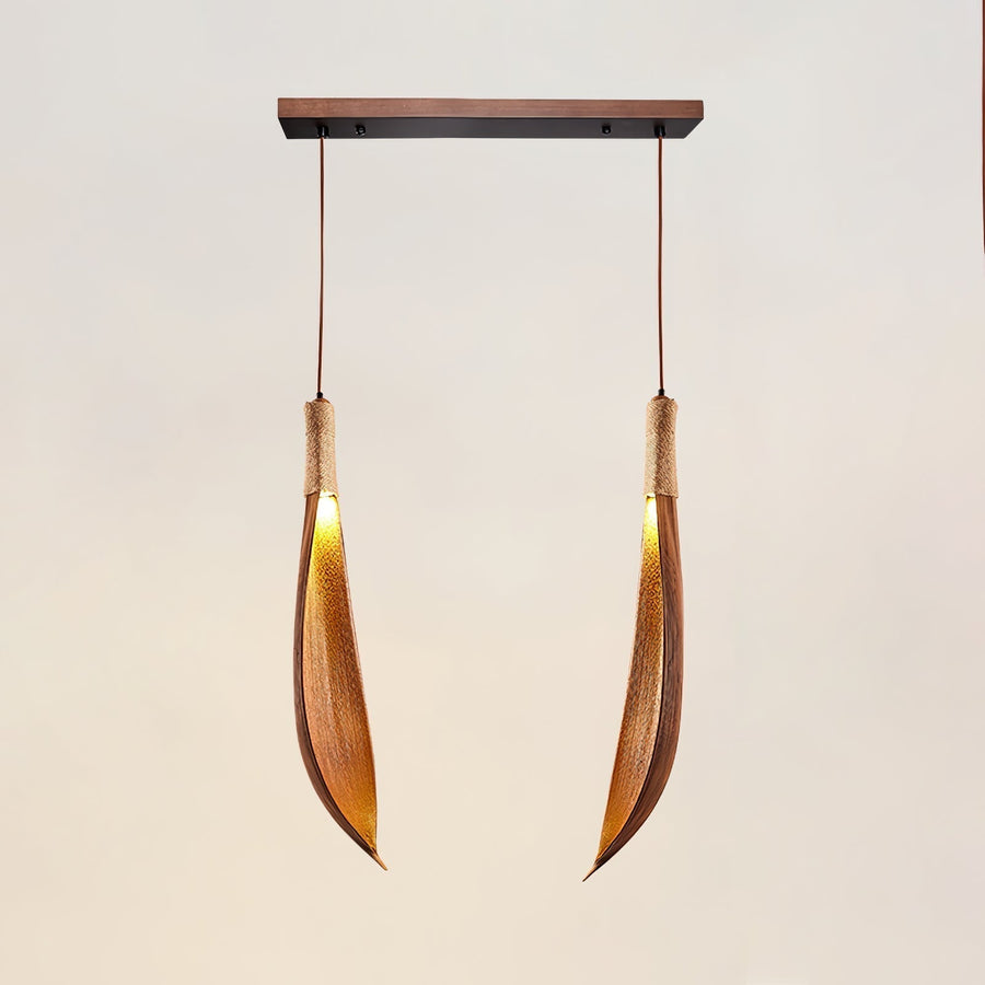 Suspension Pistache en jute et métal – vue 3