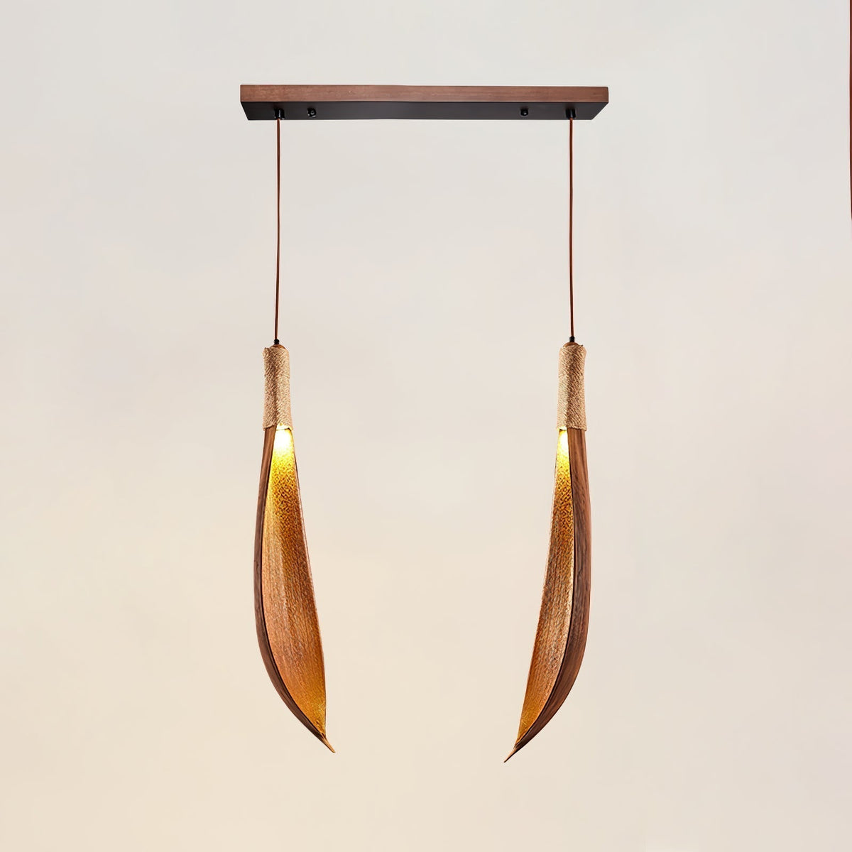 Suspension Pistache en jute et métal – vue 8
