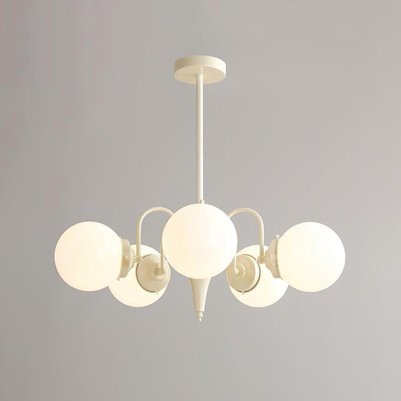 Lustre Loriot en verre et métal – vue 3