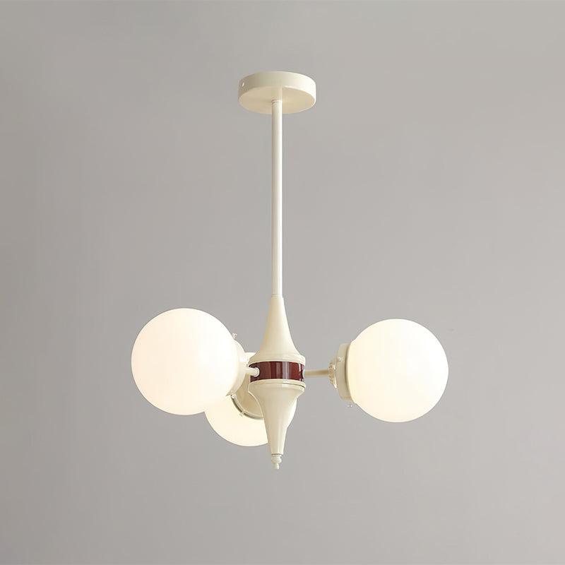 Lustre Loriot en verre et métal – vue 13