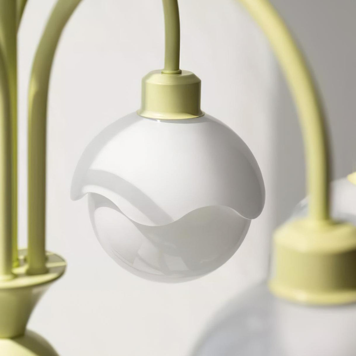 Lustre Euterpe en verre et métal – vue 21