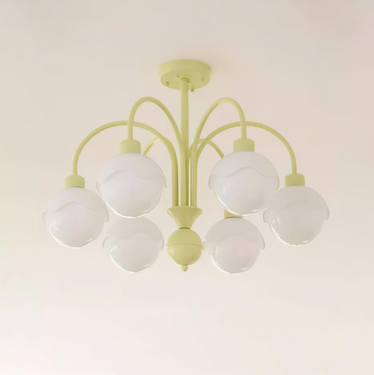 Lustre Euterpe en verre et métal – vue 23