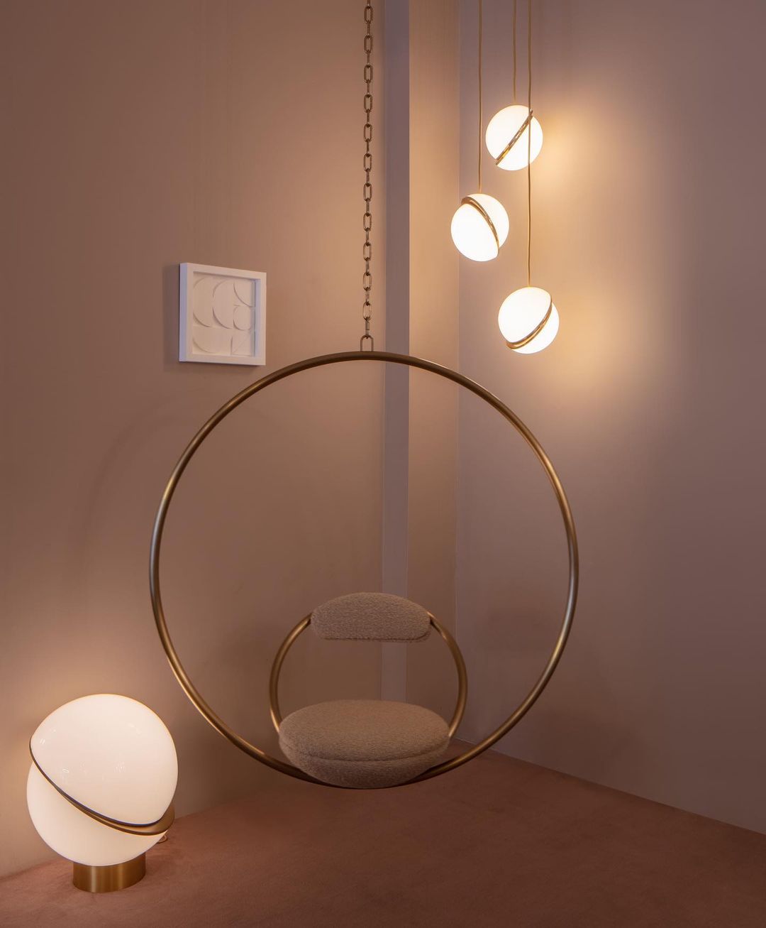 Suspension Amarre en verre et laiton – vue 66