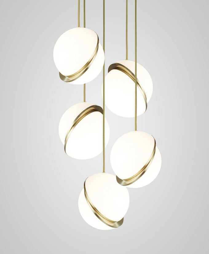 Suspension Amarre en verre et laiton – vue 24