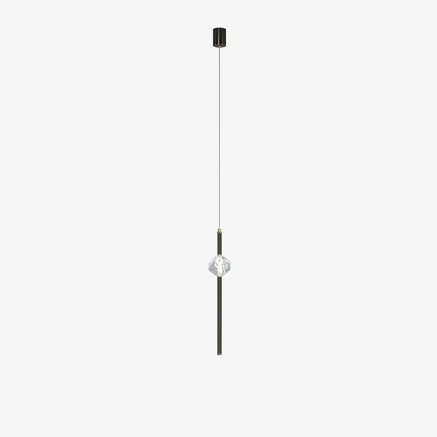 Suspension Verrière en cristal et aluminium – vue 3
