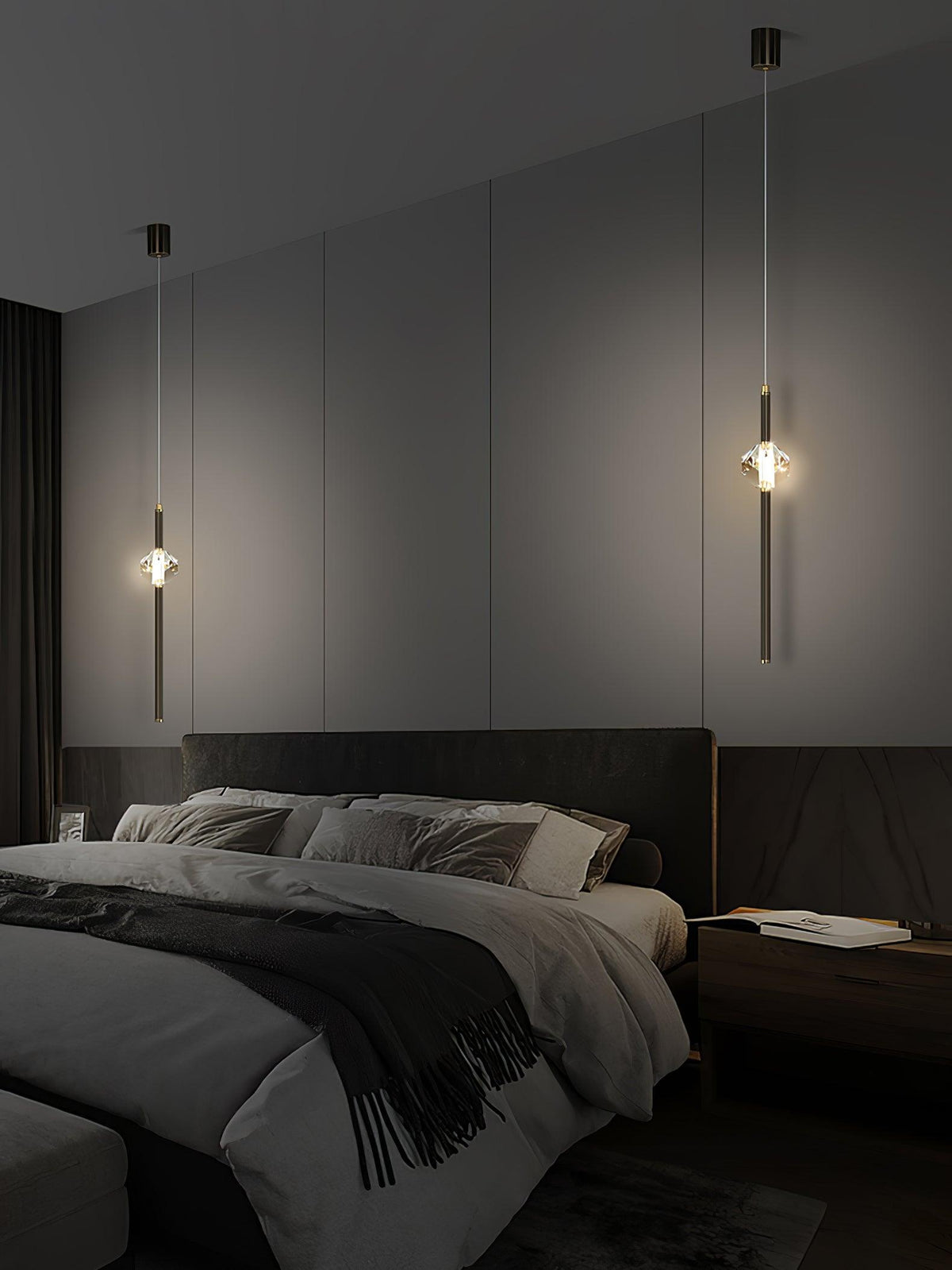 Suspension Verrière en cristal et aluminium – vue 23