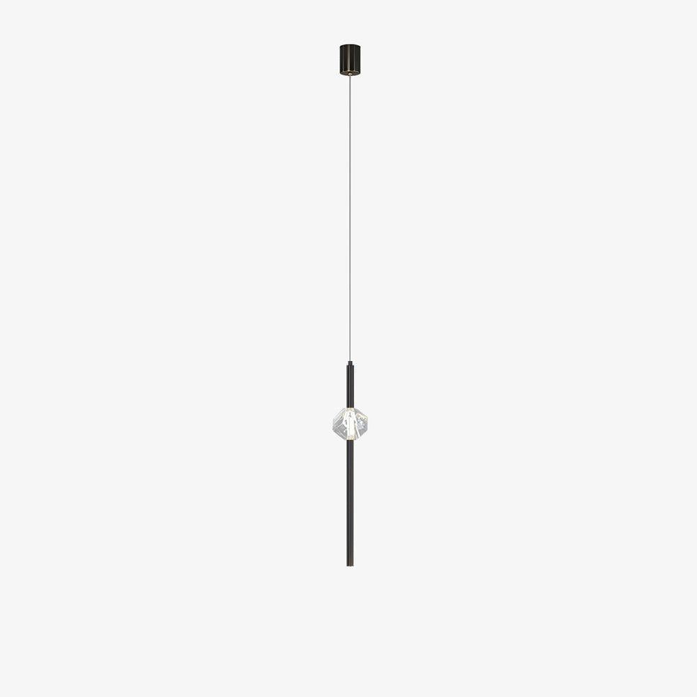 Suspension Verrière en cristal et aluminium – vue 7
