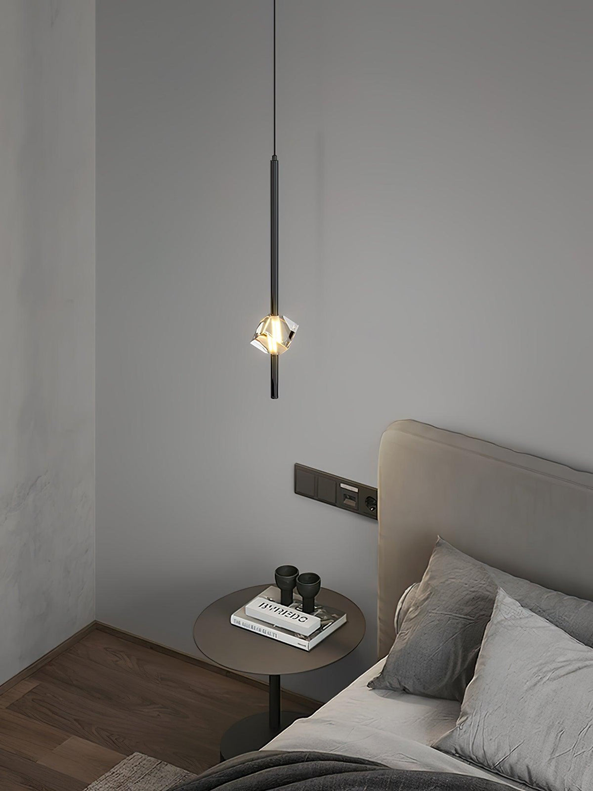 Suspension Verrière en cristal et aluminium – vue 13