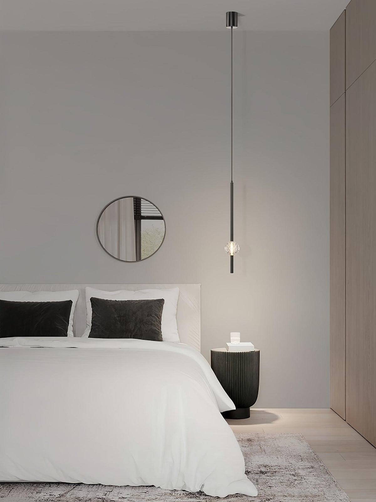Suspension Verrière en cristal et aluminium – vue 14