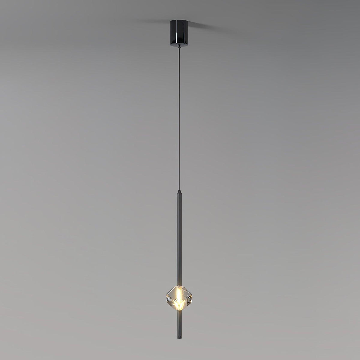Suspension Verrière en cristal et aluminium – vue 6