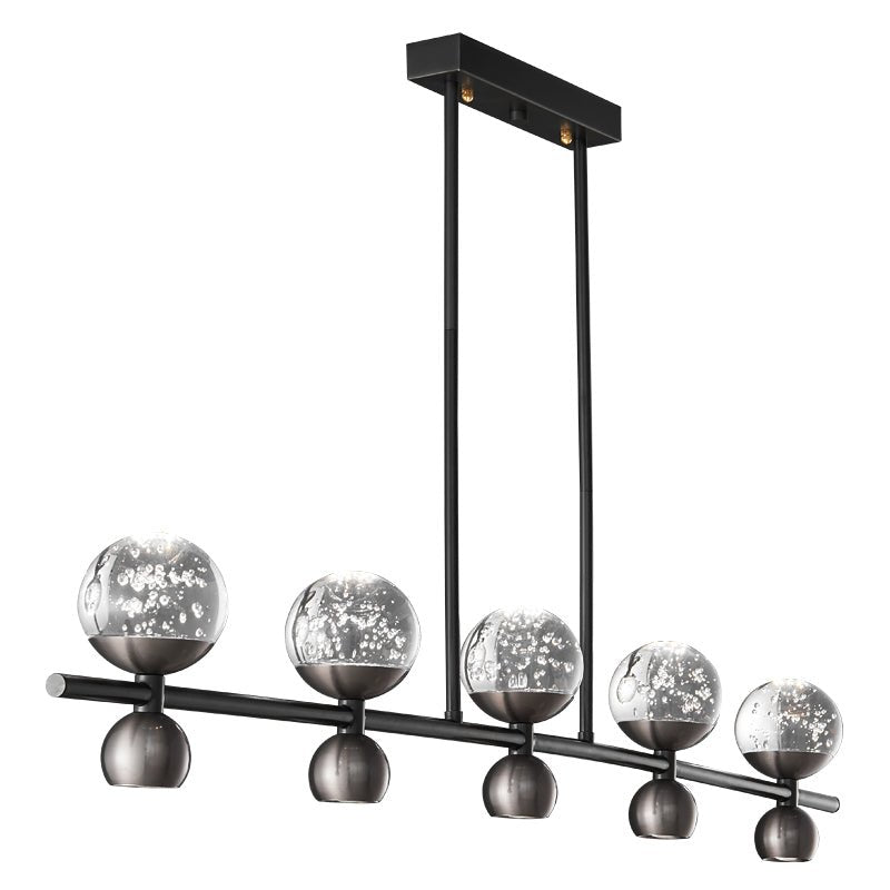 Lustre Bosquet en cristal et laiton – vue 13