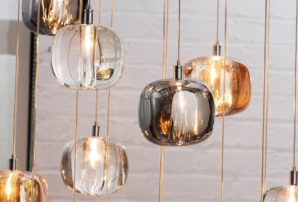 Suspension Verveine en cristal et fer – vue 65