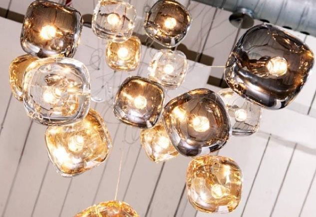 Suspension Verveine en cristal et fer – vue 66