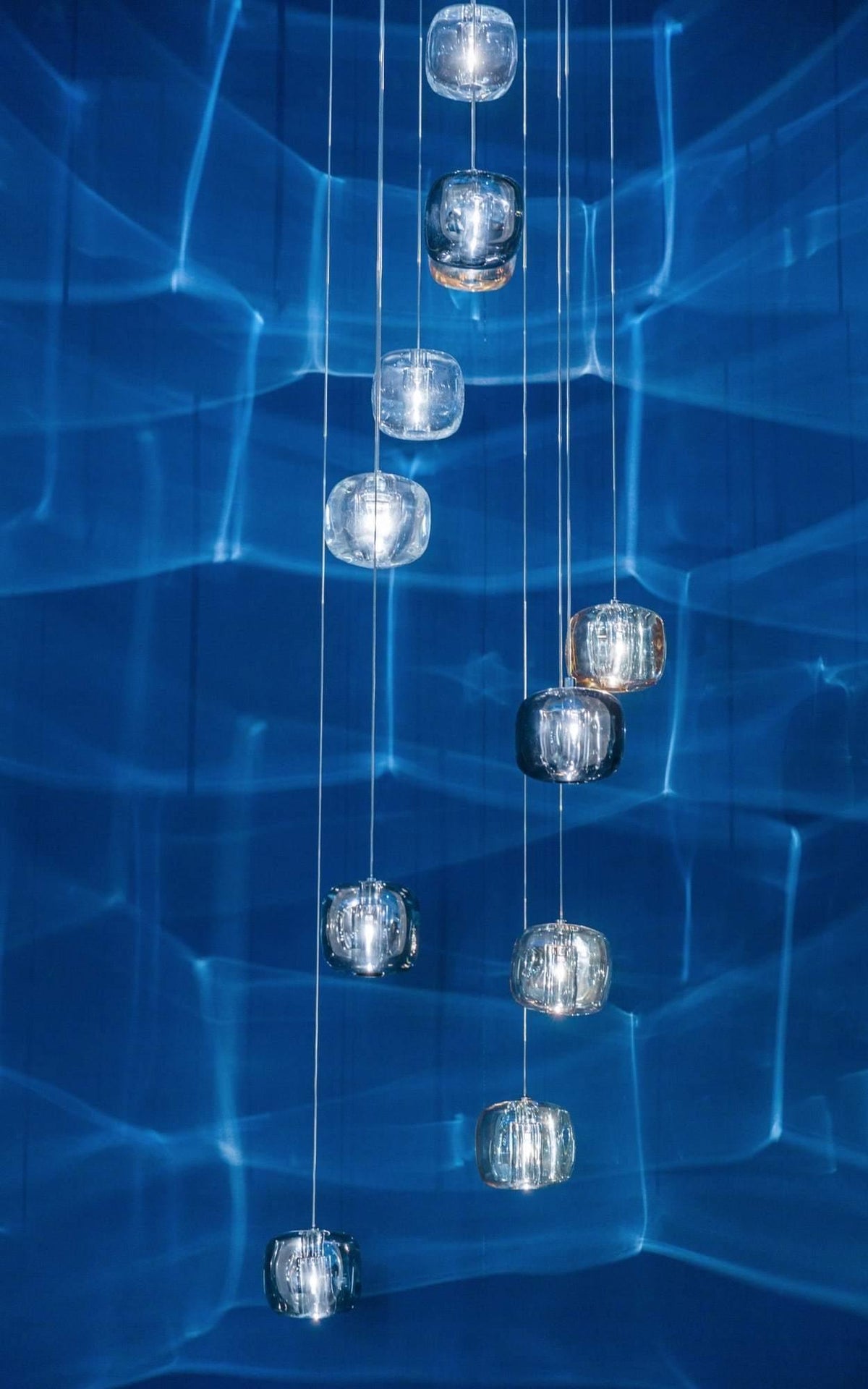 Suspension Verveine en cristal et fer – vue 29