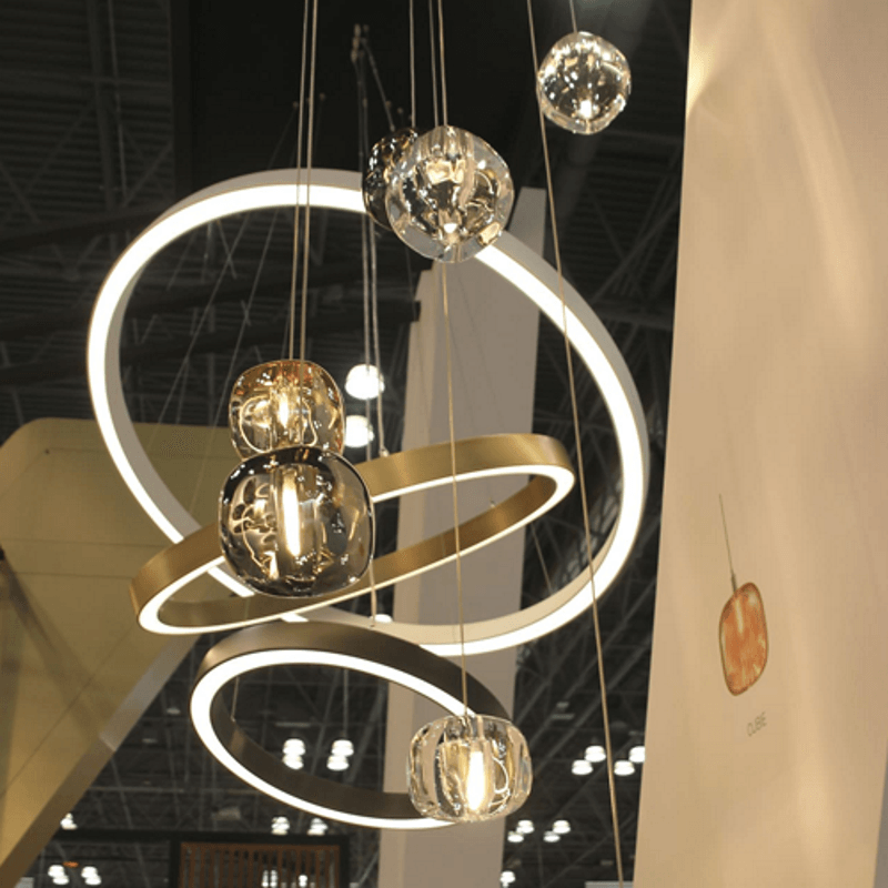 Suspension Verveine en cristal et fer – vue 70