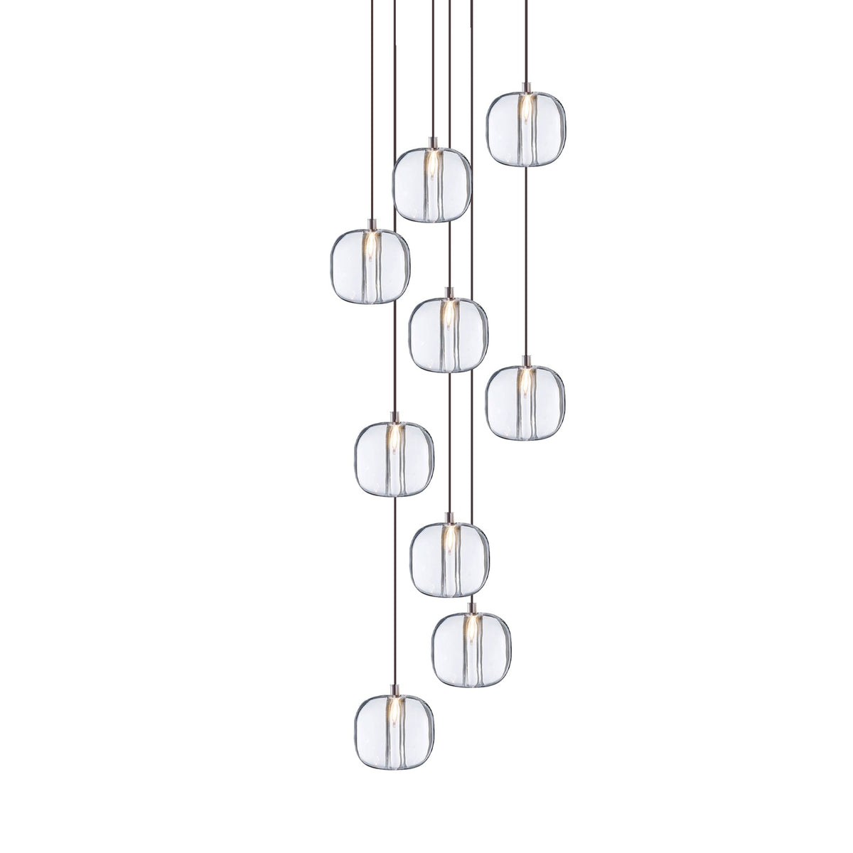Suspension Verveine en cristal et fer – vue 80