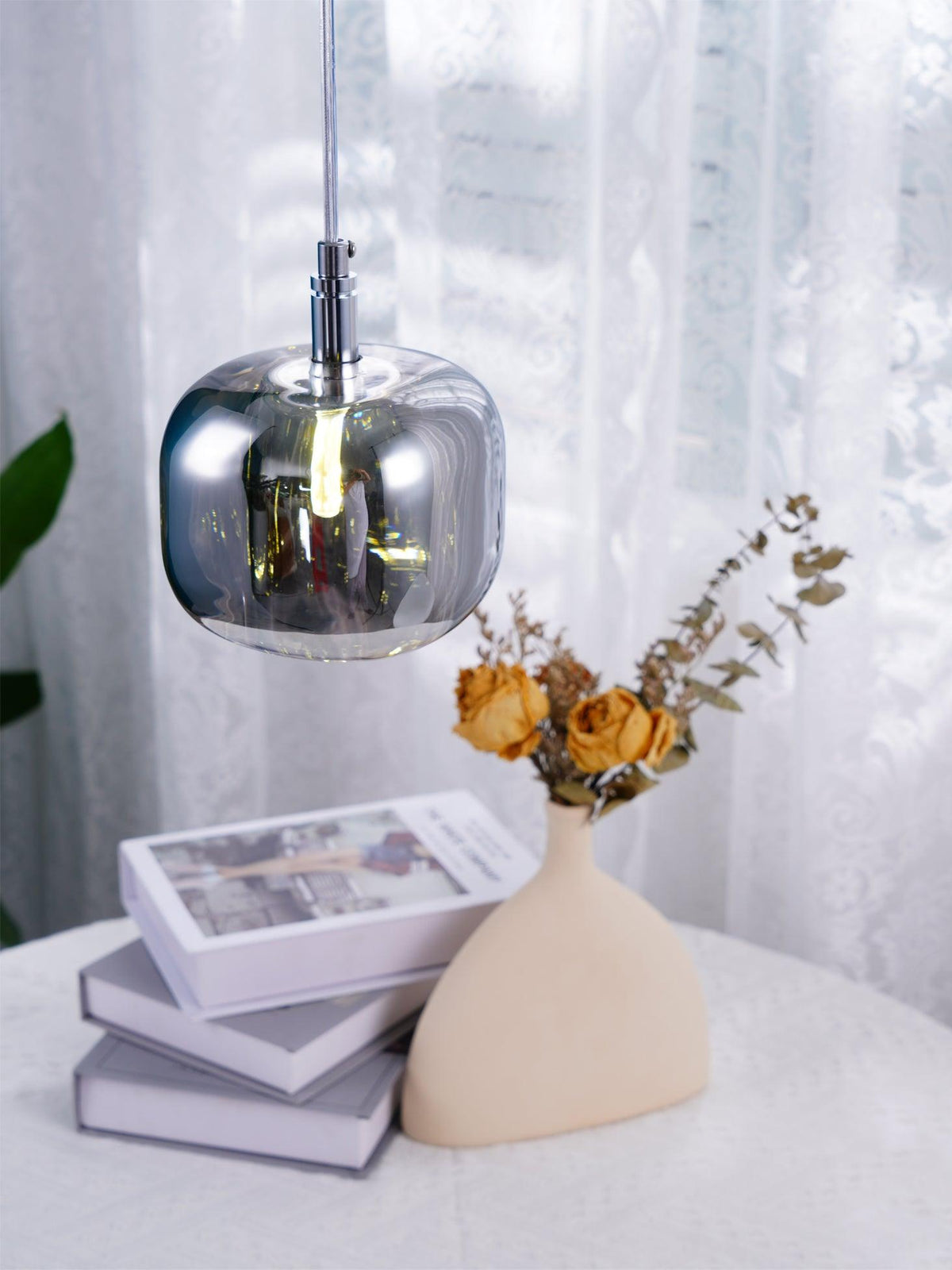 Suspension Verveine en cristal et fer – vue 18