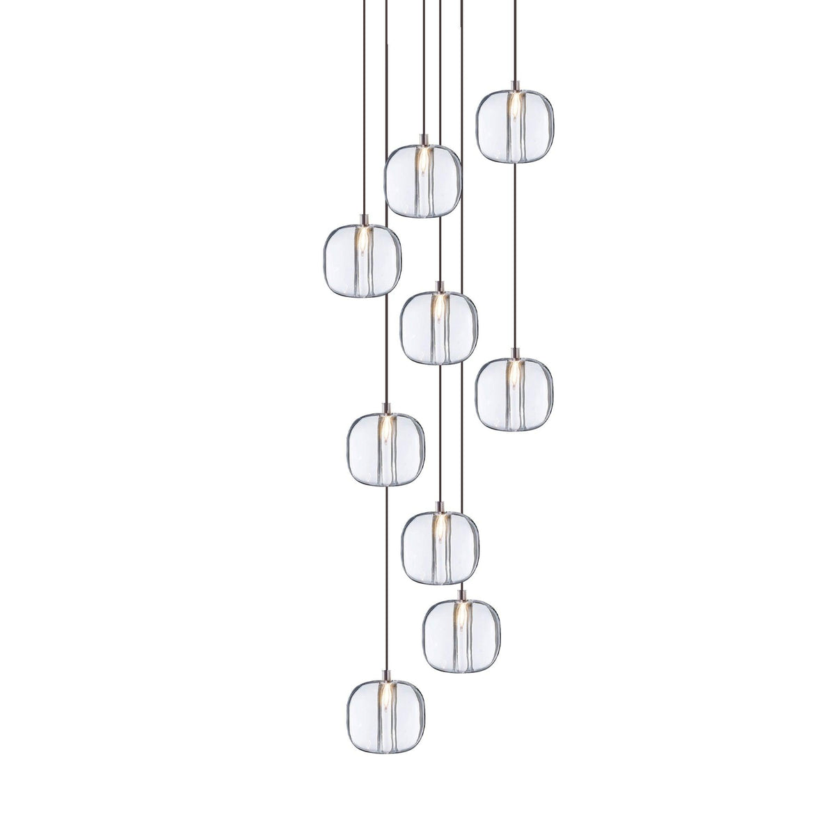 Suspension Verveine en cristal et fer – vue 54
