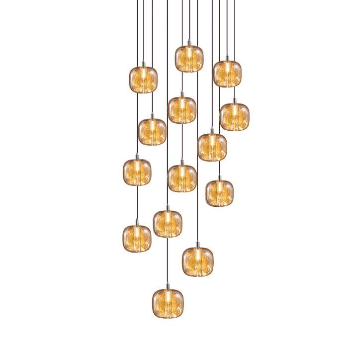 Suspension Verveine en cristal et fer – vue 59