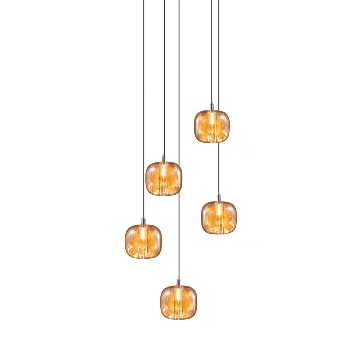 Suspension Verveine en cristal et fer – vue 40
