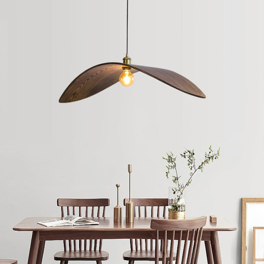 Suspension Morgane en bois et fer – vue 3