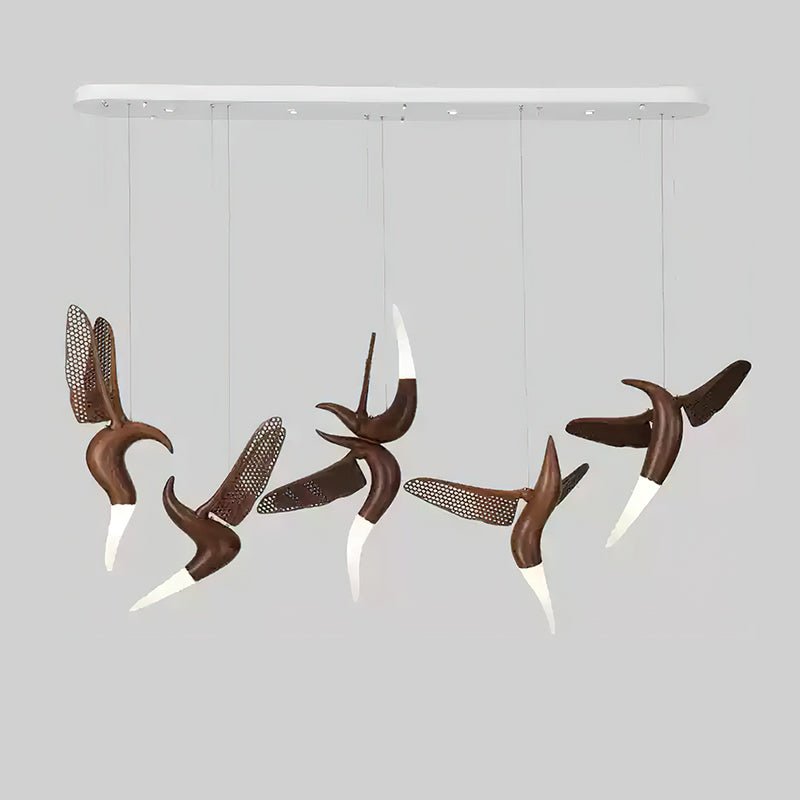 Lustre Nautile en bois et métal – vue 56