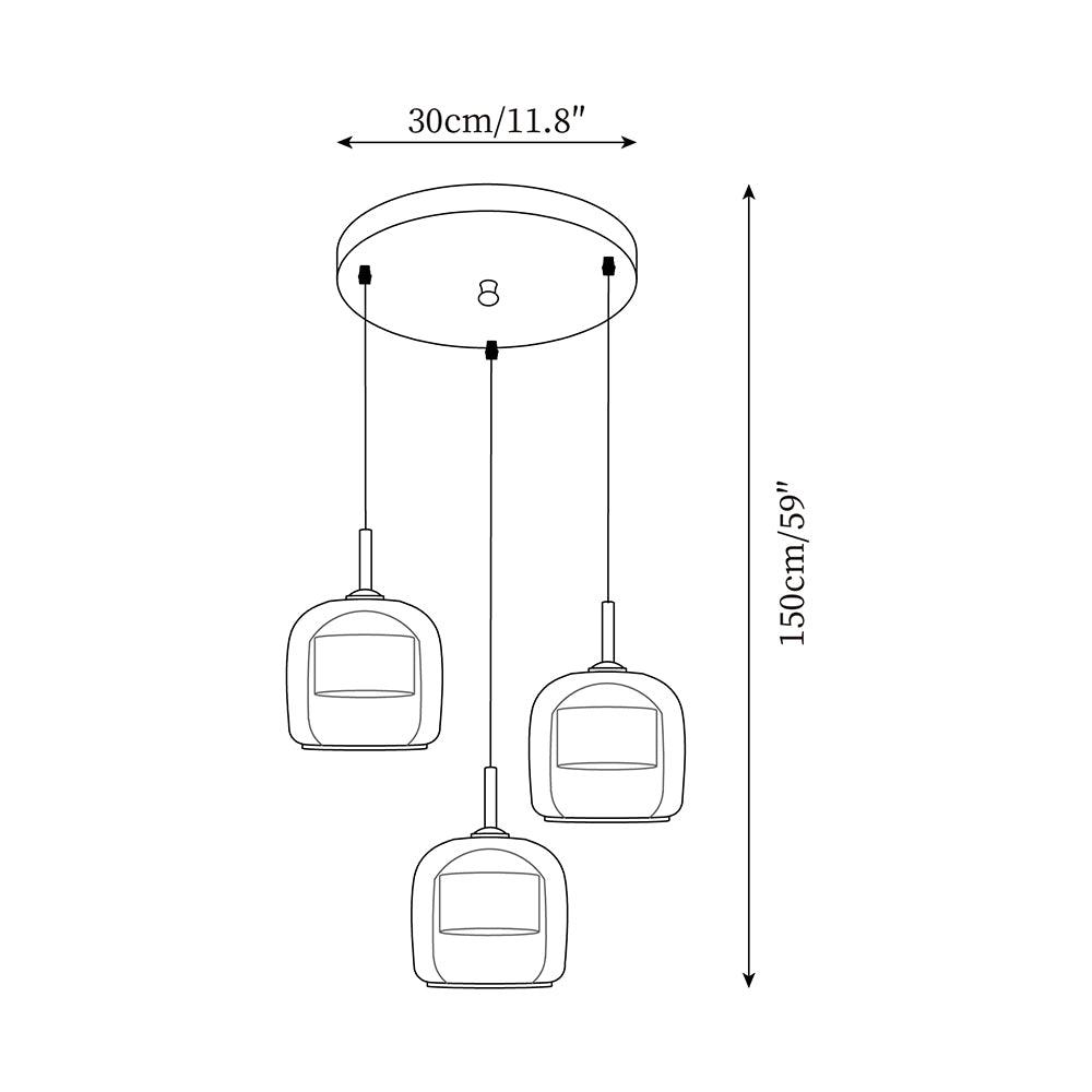 Suspension Blason en verre – vue 25
