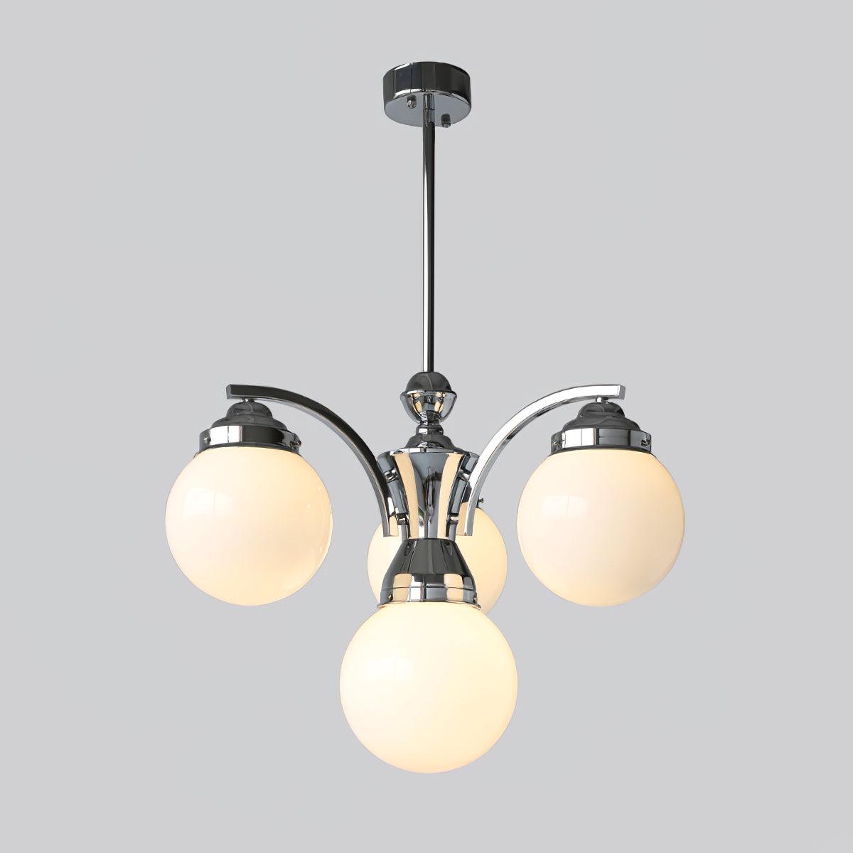 Lustre Célia en verre et fer – vue 17