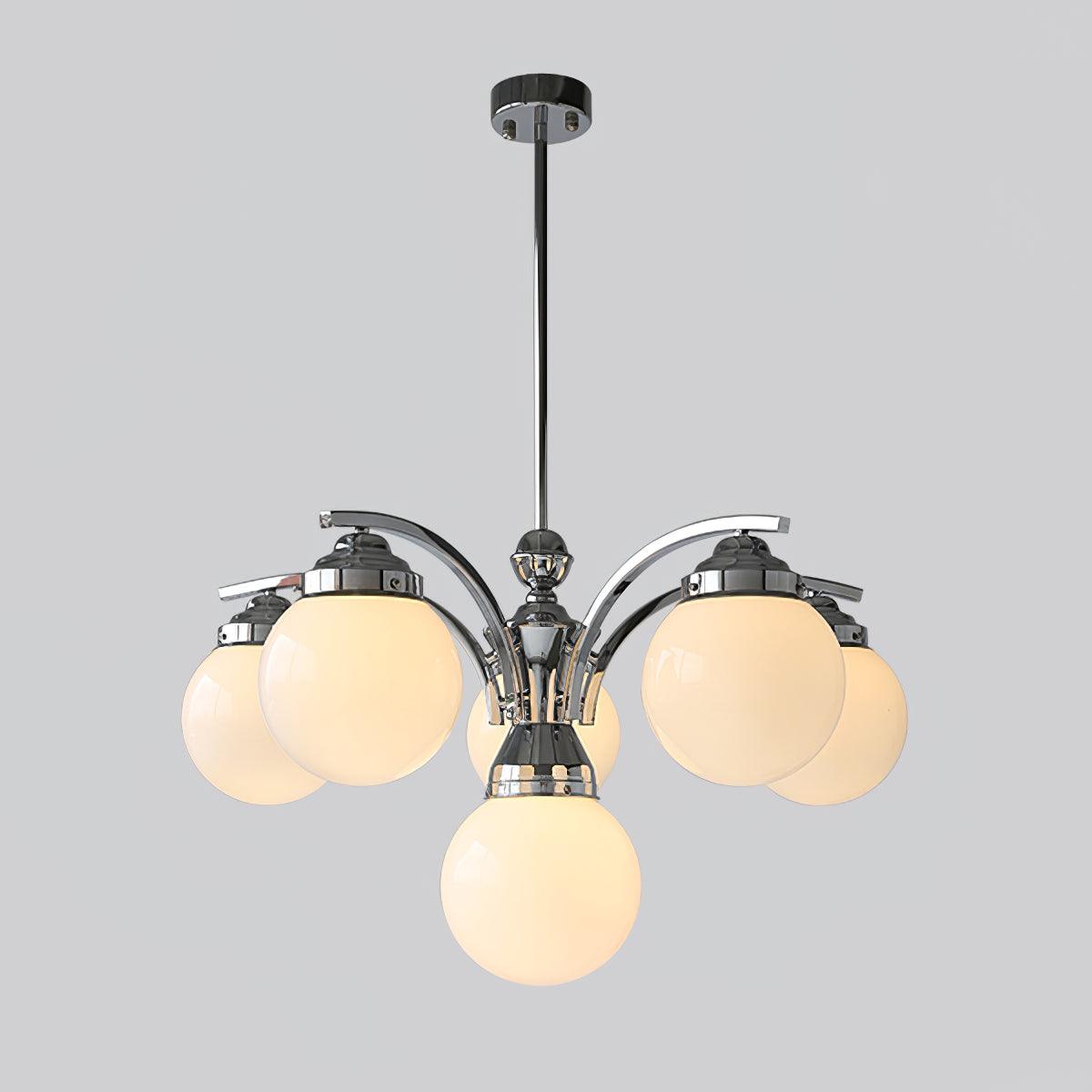 Lustre Célia en verre et fer – vue 21