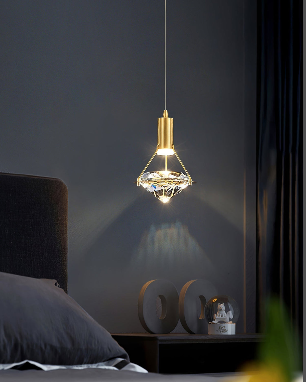 Suspension Tilbury en cristal et laiton – vue 27