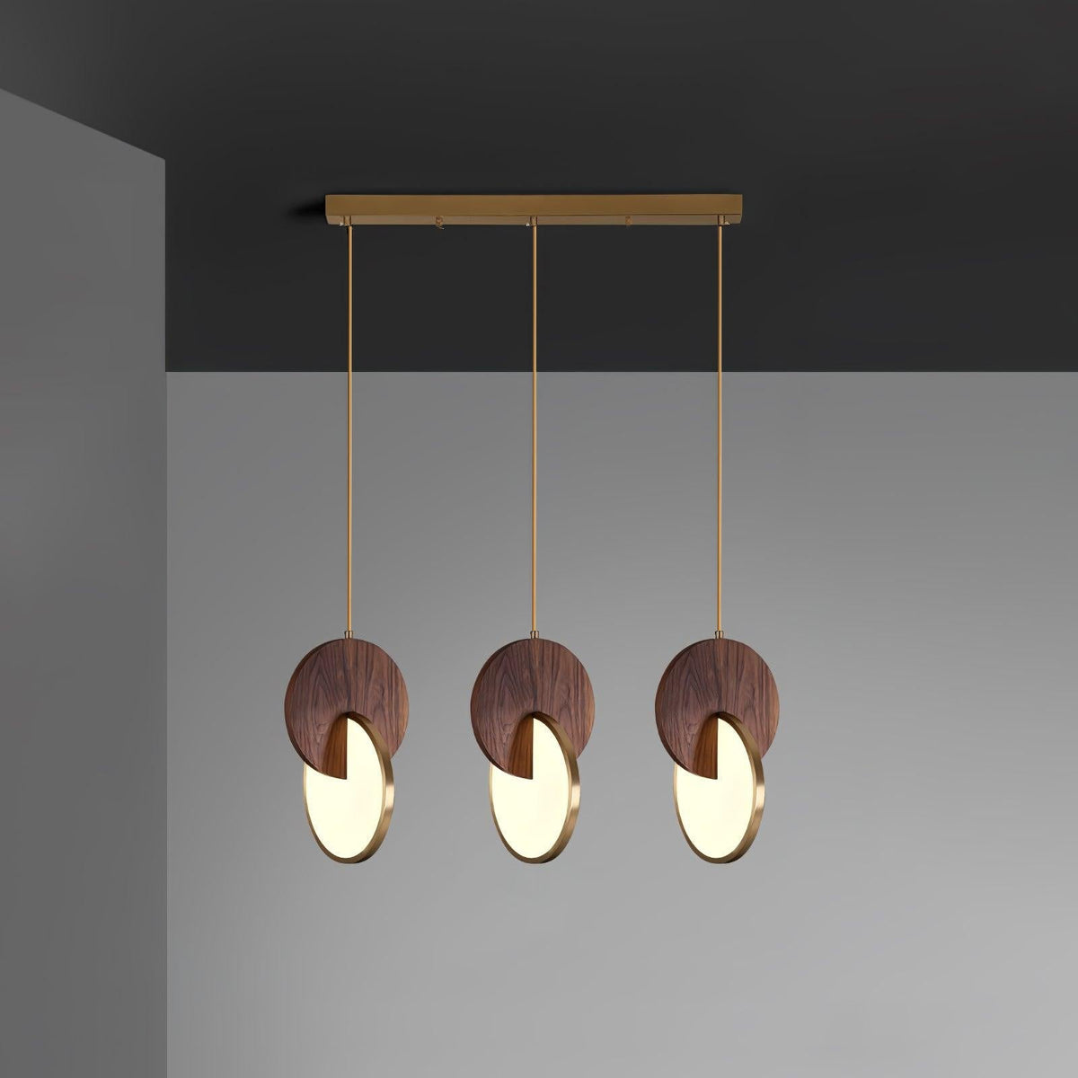Suspension Ophélie en bois et métal – vue 21