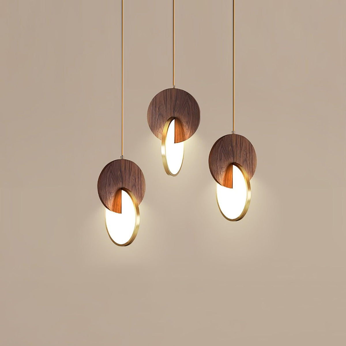 Suspension Ophélie en bois et métal – vue 23