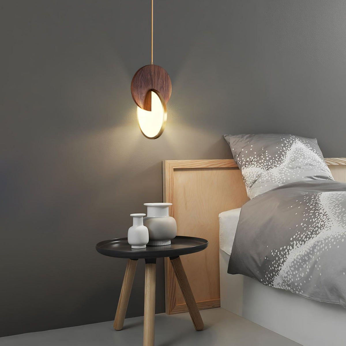 Suspension Ophélie en bois et métal – vue 27