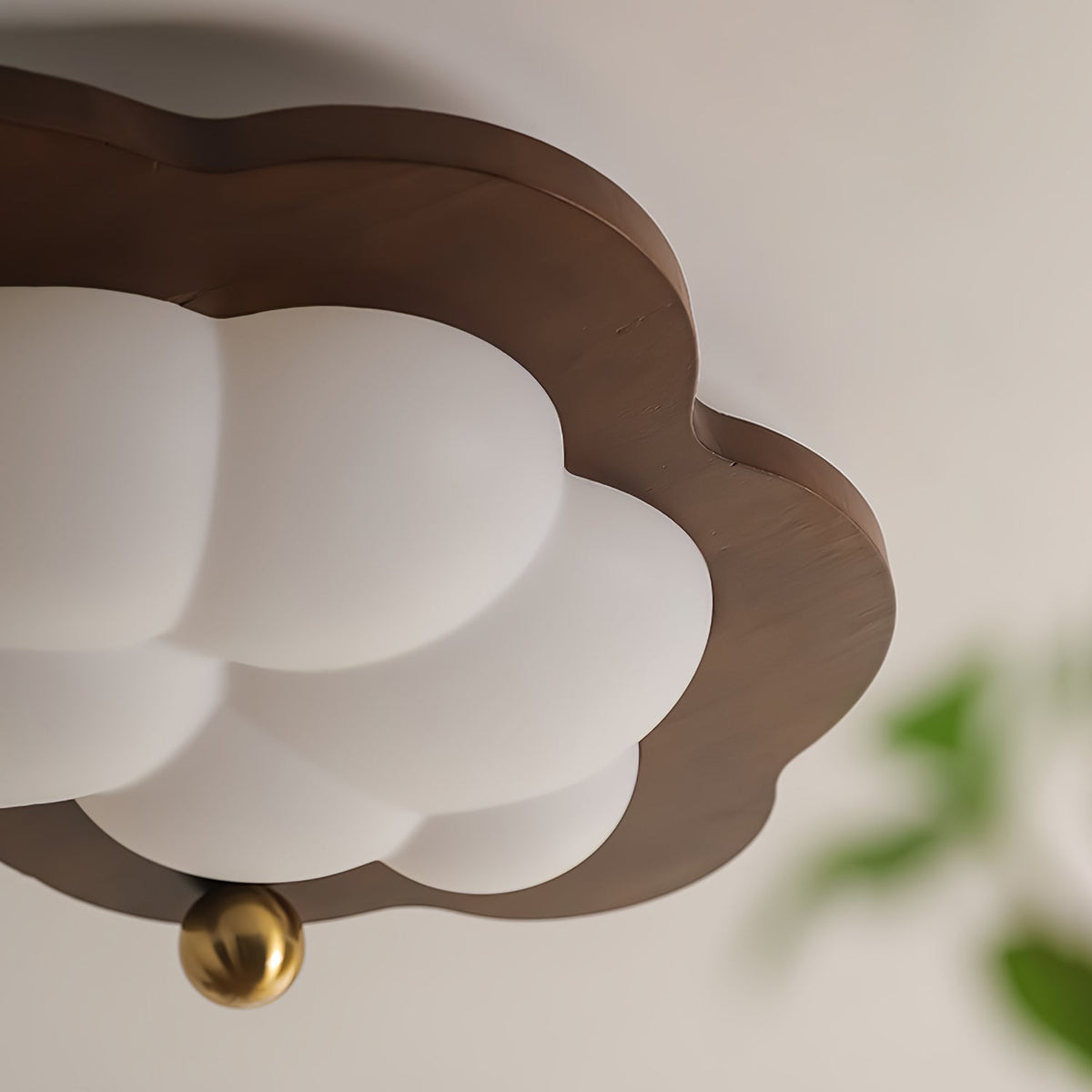 Plafonnier Boréale en bois et métal – vue 7