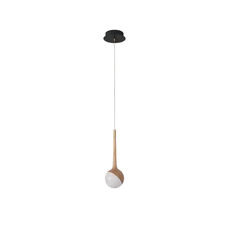 Lustre Corinne en bois et métal – vue 15