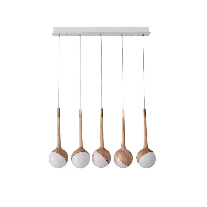 Lustre Corinne en bois et métal – vue 25